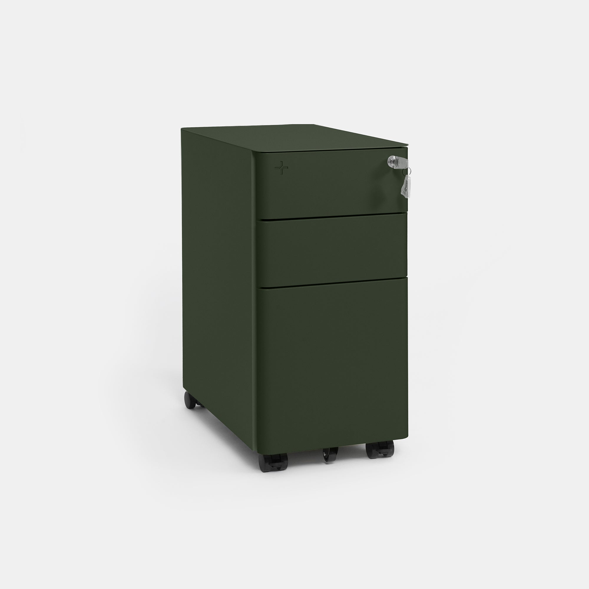 Tủ tài liệu thép di động HyperWork Ivy Slim | MC02 (Xanh Olive)