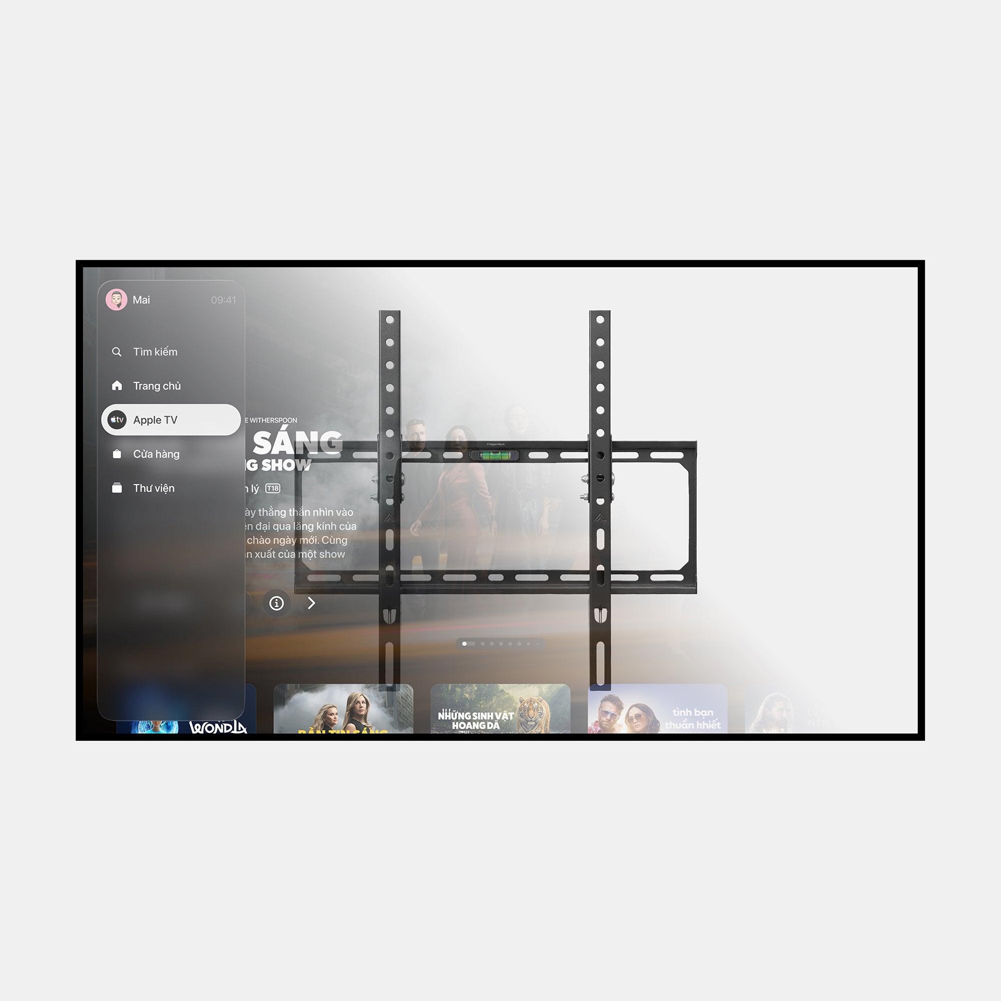 Giá treo tivi gắn tường HyperWork TVF01