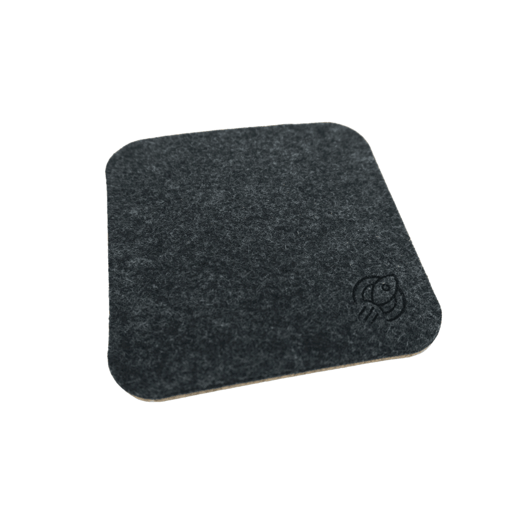 Lót cốc vải nỉ/gỗ sồi ép cao cấp HyperWork - 4 CHIẾC/PACK - HyperWork
